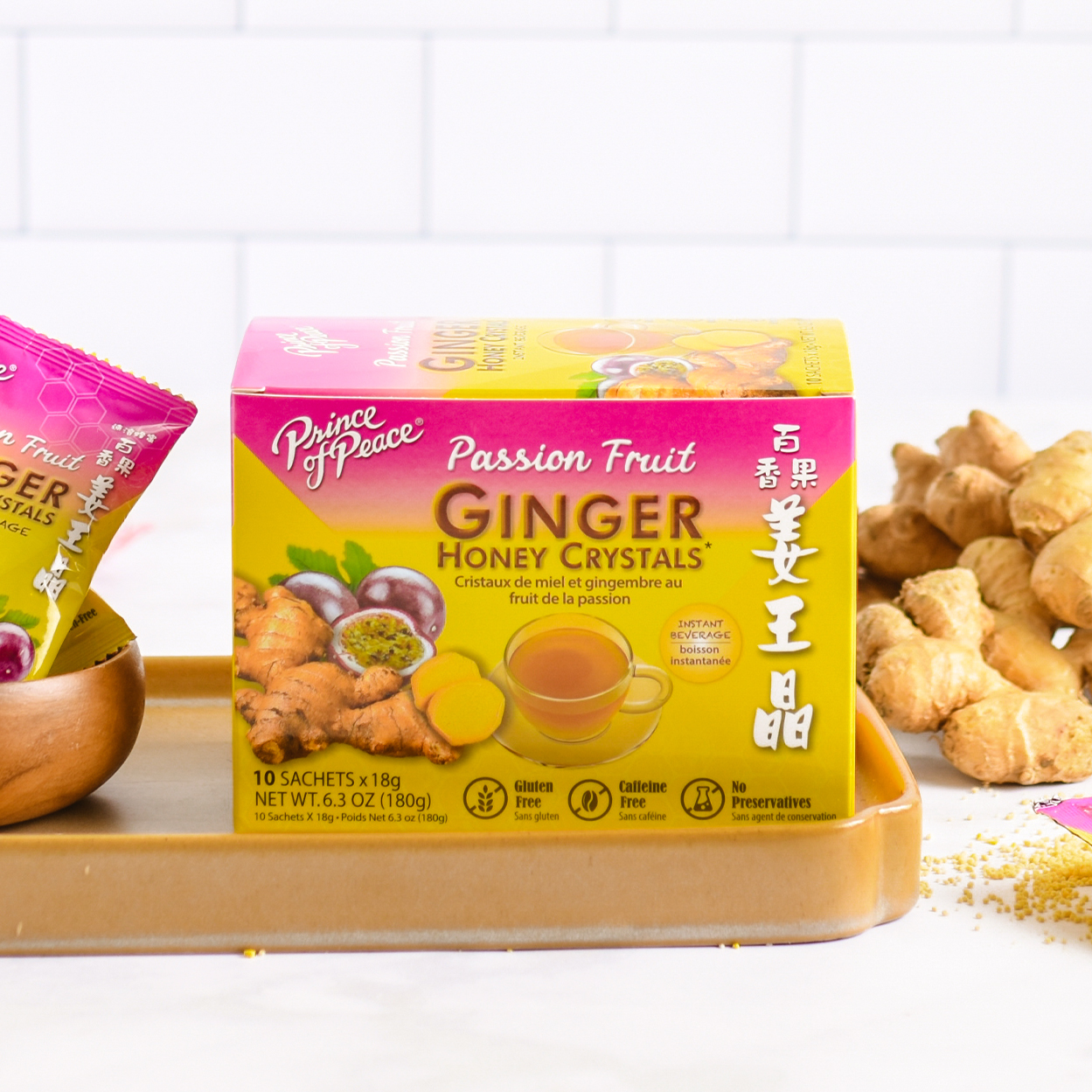 Passion Fruit Ginger Honey Crystals Hero Product Image