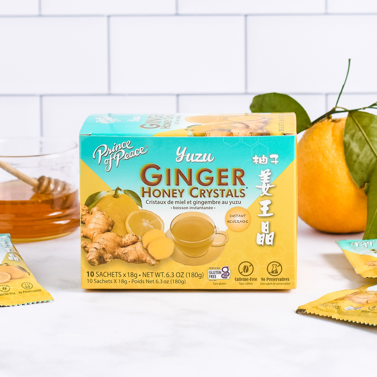 Yuzu Ginger Honey Crystals Hero Product Image