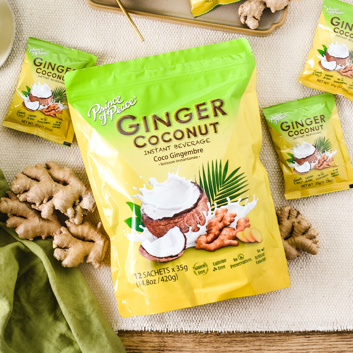 Ginger Coconut Instant Beverage Product Hero Image